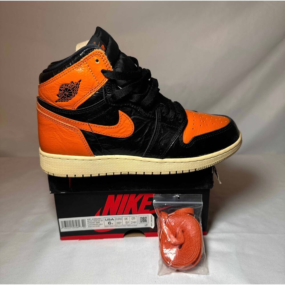 Size 6 Air Jordan 1 Retro High OG GS Shattered Backboard 3.0 Men's Shoes